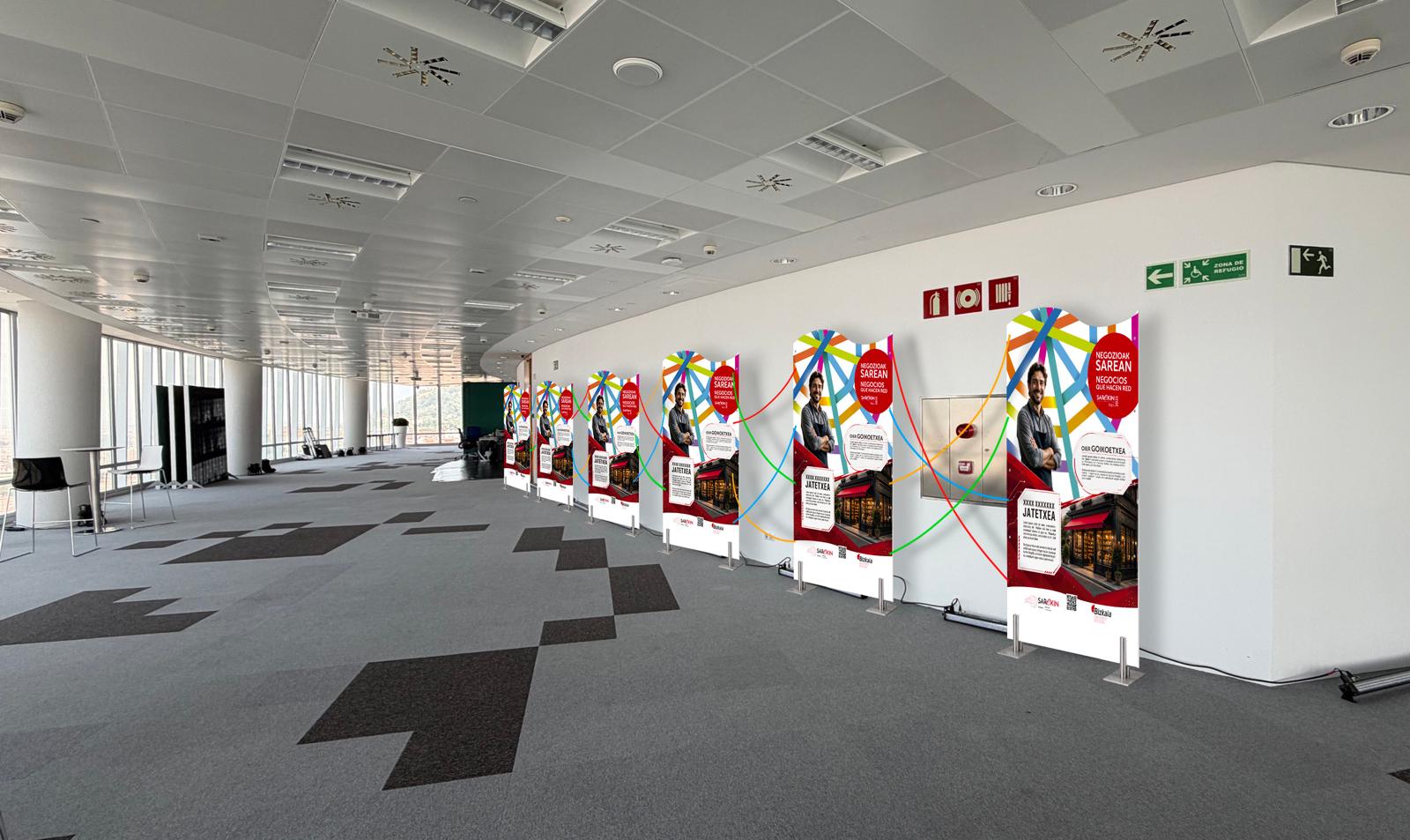 Simulación de la exposición en la Torre Iberdrola